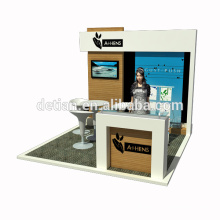 Detian Offer custom 10x10 booth space fair stand design trade show booth ideas